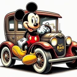 برچسب DTF استیکر حرارتی لباس طرح میکی ماوس