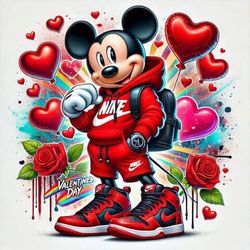 برچسب DTF استیکر حرارتی لباس مدل میکی موس