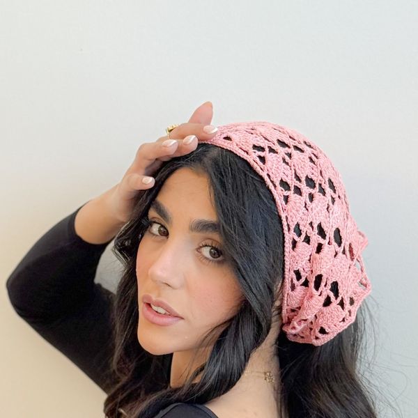 مینی اسکارف باندانا زنانه دستبافت شاهو مدل Cynora