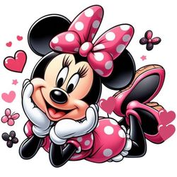 برچسب DTF استیکر حرارتی لباس مدل مینی ماوس