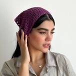 مینی اسکارف باندانا زنانه دستبافت شاهو مدل Selena