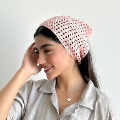 مینی اسکارف باندانا زنانه دستبافت شاهو مدل Selena