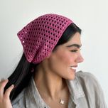 مینی اسکارف باندانا زنانه دستبافت شاهو مدل Selena