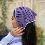 مینی اسکارف باندانا زنانه دستبافت شاهو مدل Selena