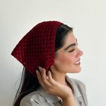 مینی اسکارف باندانا زنانه دستبافت شاهو مدل Selena