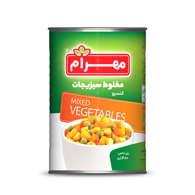 کنسرو مخلوط سبزیجات مهرام