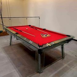 میز بیلیارد شیشه ای