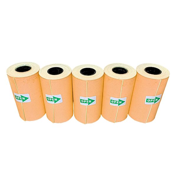 لیبل حرارتی نارنجی پایتخت رول مدل LA3O بسته 5 عددی