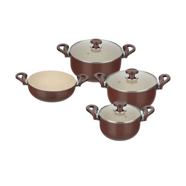 سرویس پخت و پز 7 پارچه هرا مدل ترمو گرانیت*117