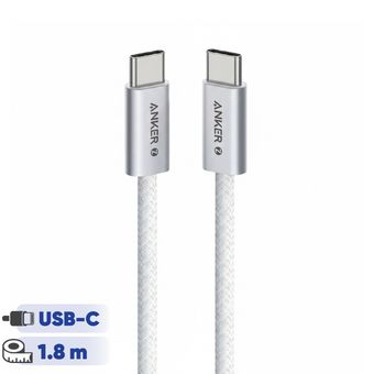کابل تبدیل USB-C به USB-C انکر مدل  Zolo A8060 طول 1.8 متر با توان 240 وات