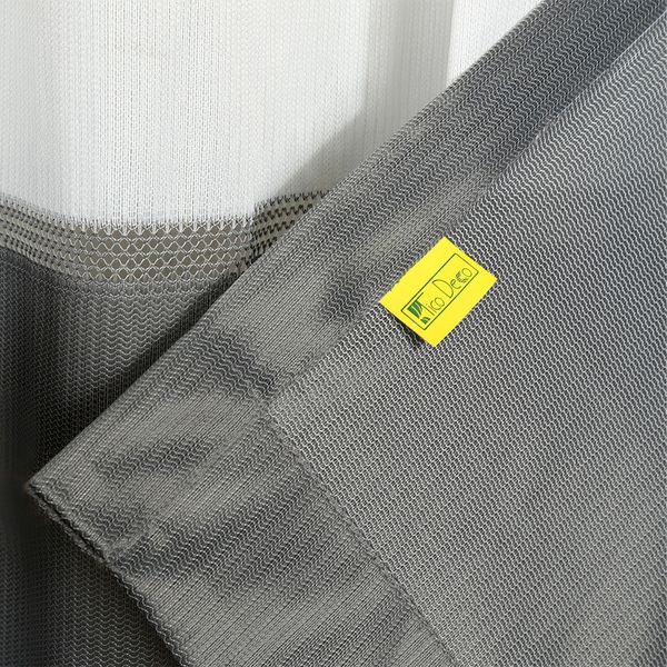 پرده تیکو دکو مدل کتان هرینگ دورنگ ژوردار سایز 150x275 سانتی متر