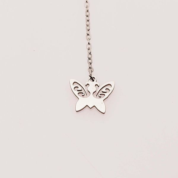 گوشواره زنانه مدل بخیه ای طرح پروانه کد 507GUZ