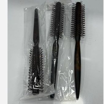 برس مو پیچ با دسته چوبی نسوز