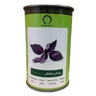 بذر ریحان بنفش پاکان بذر مدل PB100G-07 (تولید 2025 ارسال رایگان با سفارش حداقل 10 محصول از انواع بذر)