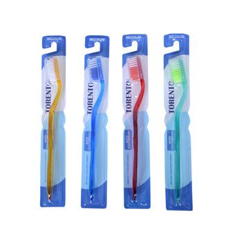 مسواک تورنتو مدل NT با برس متوسط 12 عددی