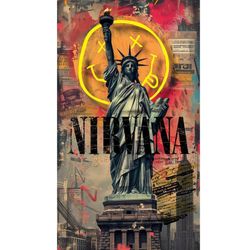 برچسب UVDTF ضدخش اجسام مدل مجسمه آزادی