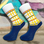 جوراب ساقدار یونیسکس طرح New York City موندریان برند ترک EGS Socks