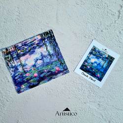 دستمال عینک نیلوفرهای آبی 1/کلود مونه(Artistico)