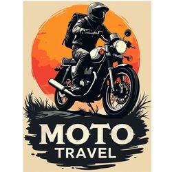 برچسب DTF استیکر حرارتی لباس طرح موتور سوار