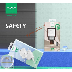 آداپتور شارژر موکسوم مدل MOXOM MX-HC138 18W