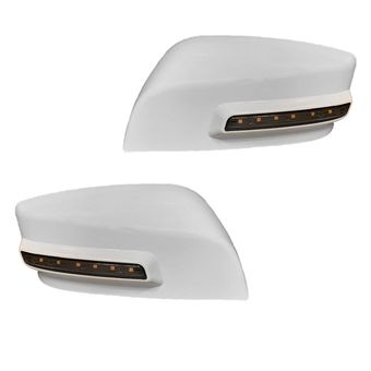 فلاپ آینه چراغدار خودرو کالانیکس مدل FEL-QUKICKWH10368 مناسب برای کوییک مجموعه 2 عددی
