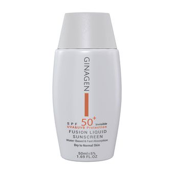 کرم ضد آفتاب بدون رنگ ژیناژن SPF 50  ‌مناسب پوست‌های خشک و معمولی حجم 50 میلی‌لیتر