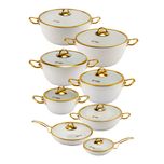 سرویس قابلمه و تابه گرانیت 16 پارچه ام جی اس مدل ماینز کد 002