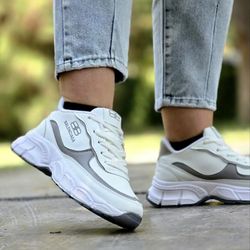 کتونی اسپرت بالنسیاگا balenciaga سفید طوسی