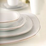 سرویس غذاخوری 98 پارچه چینی زرین ایران سری کواترو مدل سمن درجه یک