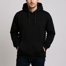 هودی مردانه مدل ساده کد MM01 رنگ مشکی