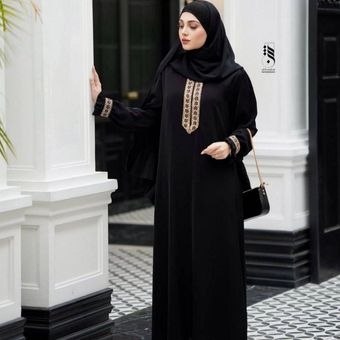 عبا مدل گندم  الیزه درجه یک مشکی کد16