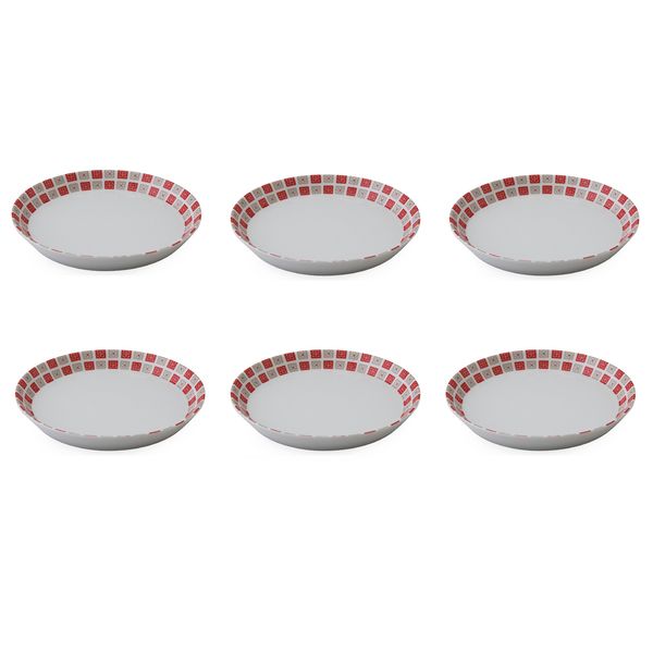 بشقاب خورش خوری زی مدل فرم اس 19 روشان درجه عالی بسته 6 عددی