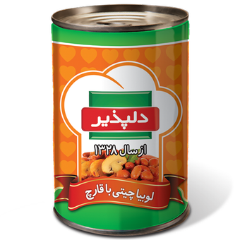 کنسرو لوبیا با قارچ 420 گرم دلپذیر