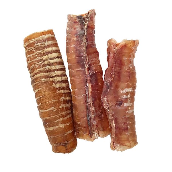 تشویقی سگ هاپومیل مدل نای لوله ای گاو کامل کد Beef Trachea Full وزن 200 گرم