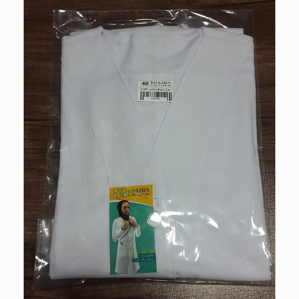 روپوش پزشکی زنانه خضرا مدل صدف کد 32400