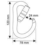 کارابین کمپ مدل Atom 2Lock F2022