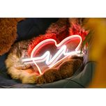 چراغ نئونی دیواری طرح ضربان قلب*307