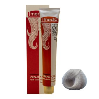 رنگ مو مدیا سری هایلایت شماره 902 حجم 100 میلی لیتر رنگ سوپر پلاتینی مرواریدی