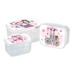 ست ظرف نگهدارنده مستطیل 3 عددی زیباسازان