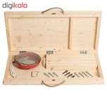 کرسی تاشو پارسین مدل KTP-yalda90cm  مجموعه 9 عددی