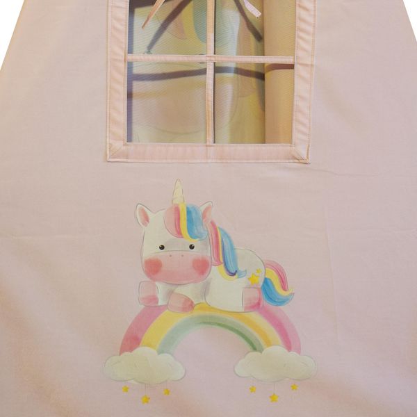 چادر بازی کودک مدل سرخپوستی طرح تکشاخ کد PT513