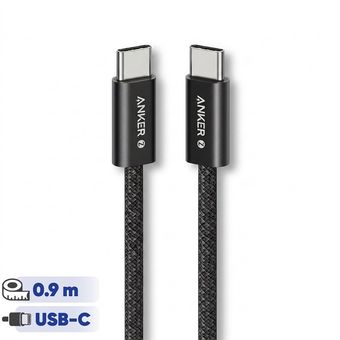 کابل تبدیل USB-C به USB-C انکر مدل Zolo A8060 طول 0.9 متر با توان 240 وات
