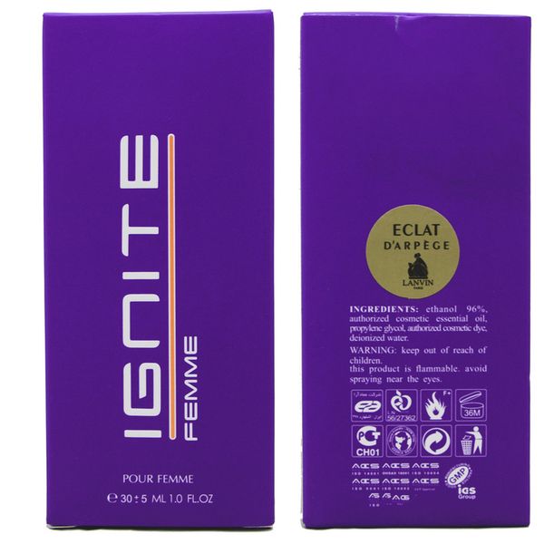عطر جیبی زنانه عماد آرا مدل IGNITE Femme حجم 30 میلی لیتر