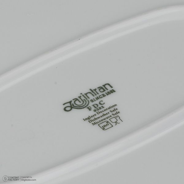 سرویس غذاخوری 27 پارچه 6 نفر چینی زرین ایران مدل وگاس اوریت سری کواترو درجه عالی