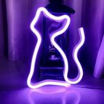 تابلو نئون طرح گربه 