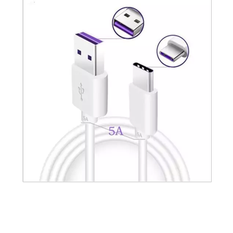 کابل شارژر تایپ سی TypeC USB سوکت بنفش 5آمپر