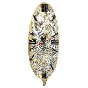 ساعت دیواری مدل برگ استوایی کد 14-39