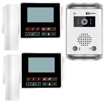 درب بازکن تصویری تک نما مدل C43-2V مجموعه 3 عددی