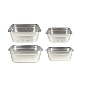 آبکش و لگن استیل یونیک مربعی