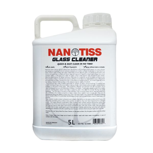 مایع شیشه پاک کن نانوتیس مدل Glass Cleaner کد S2024 حجم 5 لیتر